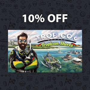 Tropico 6 - Tropican Shores - COUPON 10% OFF