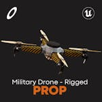 Military Drone - Rigged/BP Controllable