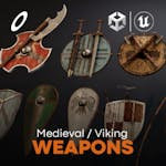 Medieval / Viking Weapons and Shields Set (18 Pieces)