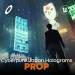 Cyberpunk Japan Holograms