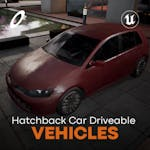 Hatchback Car Driveable / Animated / Realistic