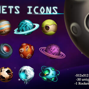 Planets Icons