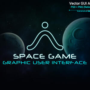 Space Game GUI Set