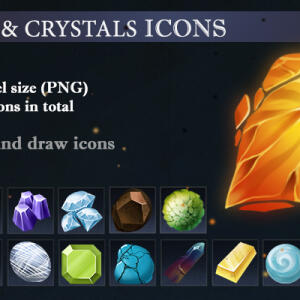 Stones and Crystals Icons