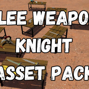 GameGuru MAX Low Poly Asset Pack - Knight Weapons Melee