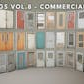 Buildings VOL.8 - Commercial Doors (Nanite & Low Poly)