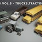 Vehicles VOL.5 - Trucks, Tractors, Buses (Low Poly)