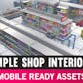 Simple Shop Interiors - Cartoon assets