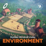 Stylized Windmill Valley - UE5 ( Stylized , Valley , Windmill , Stylized )