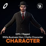 1950s Businessman / Mafia Character / NPC / Rigged