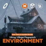 Viking Village Environment Megapack ( Viking Modular Village Viking )