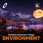 Stylized Halloween Village ( Modular, Village, Stylized, Halloween )