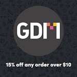 GameDev Market Coupon - 15% off orders $10 or more