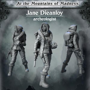 Jane Dieanloy - Archeologist - At the Mountains of Madness