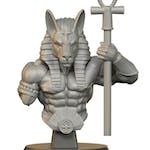 Egyptian God Anubis Bust