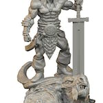 Barbarian on Dragon Head