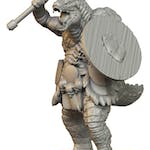 Reptile Warrior with Hammer