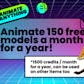 Free Rigging and Animation for 150 Models a month for a year