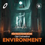 Old Cathedral Environment (Interior + Exterior , Ancient , Fantasy )