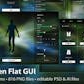 Fullscreen Flat GUI / UI Kit - transparent, rpg pack