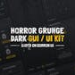 Grunge / Military / Horror Dark GUI / UI KIT (CommonUI) + psd/ai source files