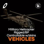 Military Helicopter - Rigged/BP Controllable w/skins