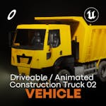 Driveable / Animated Construction Truck 02