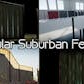 Modular Suburban Metal Fence