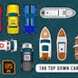 100 Top Down Cars & Boats