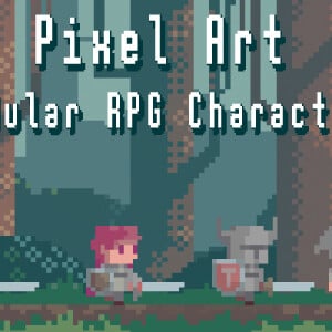 Pixel Art Modular RPG characters