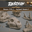 Bones VOL.1 - Animal Bones 1 (Nanite + Low Poly)