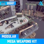 POLY - Mega Weapons Kit Modular (GODOT)