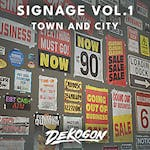 Signage VOL.1 - Town and City (Nanite and Low Poly)