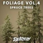 Foliage VOL.4 - Spruce Trees (Nanite and Low Poly)
