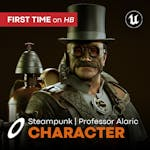 Steampunk hero Character / Professor Alaric Gearthart