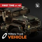 Military Truck - Rigged/BP Controllable (Unreal Engine)