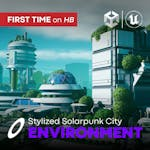 Stylized Solarpunk City