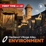 Medieval Village Alley Environment