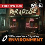 1970s New York City Alley