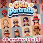 40 Cute Portraits 32x32