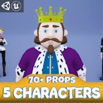 Medieval Characters with Props