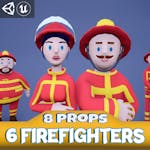Firefighters with Props