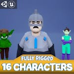 Medieval Lowpoly Characters