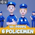 Police officers with Props