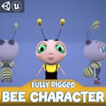 Stylized Bee Character Rigged Cartoon Style
