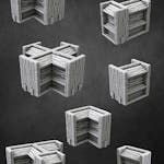 Fantasy Library - Bookcases - Empty