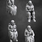 Sitting Male Townfolk
