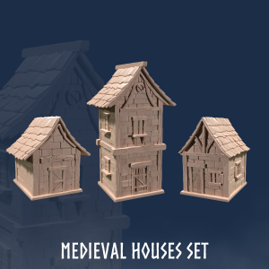 Medieval Houses Set (3 Models)
