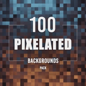 100 Pixelated Backgrounds