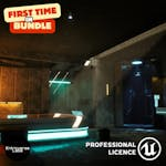 Cyberpunk Bathroom Interior Environment (Unreal Engine)